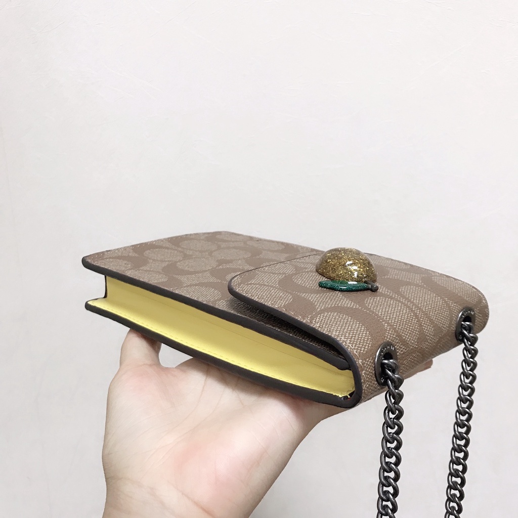 73486 COACH New mobile phone bag/chain messenger bag/shoulder bag/card bag  108-2CW73486-7   shoujibao