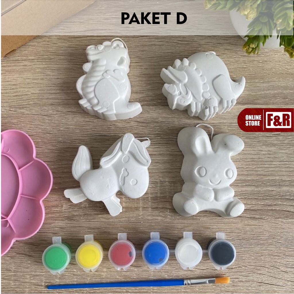 Mainan Edukasi Painting Kit Set Melukis Patung Binatang Prakarya Seni Mainan Anak Laki Laki Perempuan