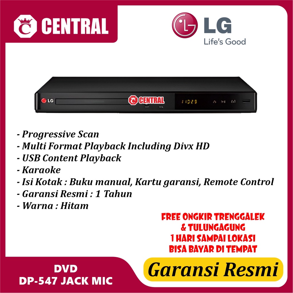 DVD Player Karaoke LG DP547