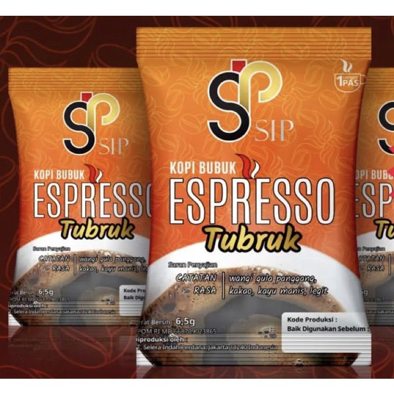 

Kopi Bubuk Espresso Tubruk Sip 20x6.5gr