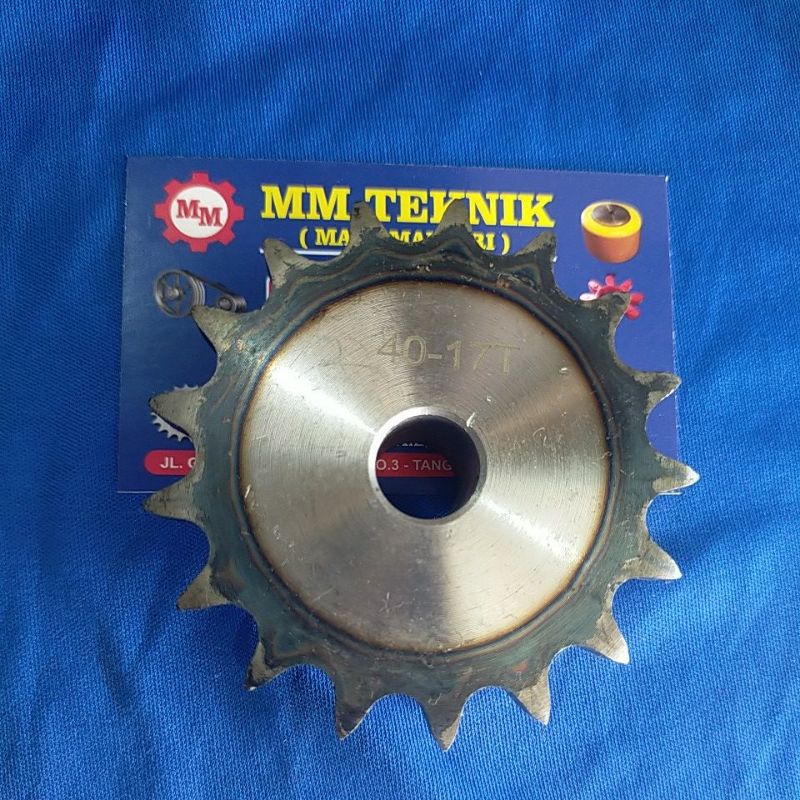Sprocket RS 40 x 17 T Gear Rantai Single Gir gigi Z 17T RS40 -1 40Z17 40X17T 40-1 tipe B Sproket spr 40-17T 40x1x17T 40-1-17T