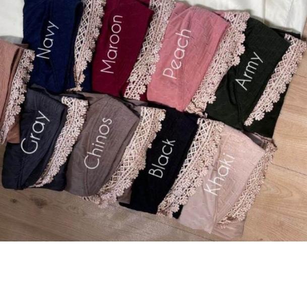 Jilbab Instan Jersey Strada Renda / Hijab Instan Jersey Strada Terbaru 2022