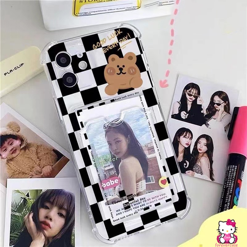 Soft Case Tpu Transparan Holder Kartu Anti Jatuh Untuk Realme C11 2021 C21Y C30 C25Y 9i 5i C25s C25 C3 C12 C20A C11 2020 5s 5