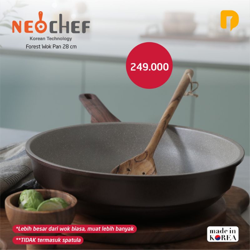 Wajan Neochef Forest Wok Pan 28 cm