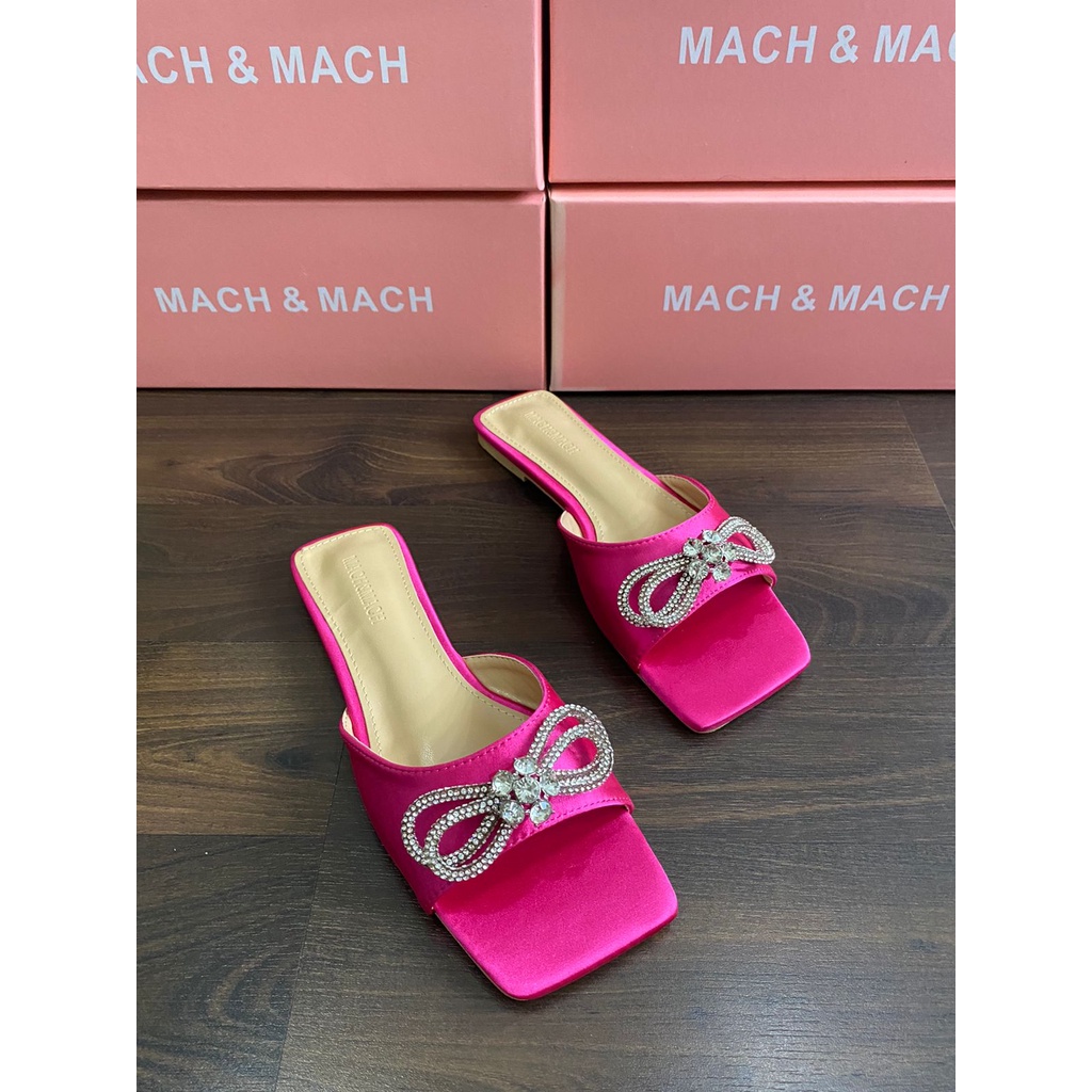 Mach&amp;Mach flat sandal bow