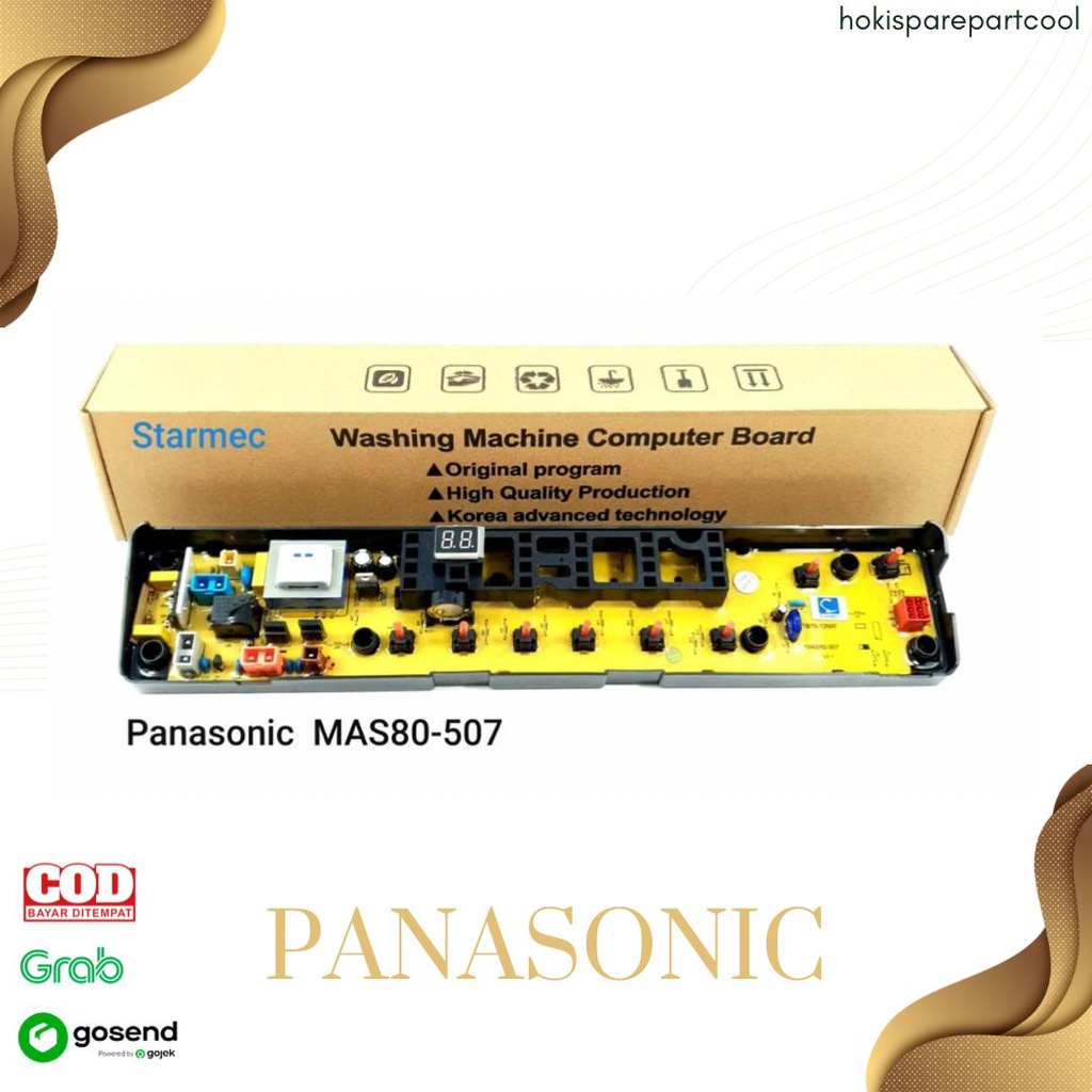 MODUL PCB MESIN CUCI PANASONIC NA-F72MB1 NA-F80MB1 8 TOMBOL