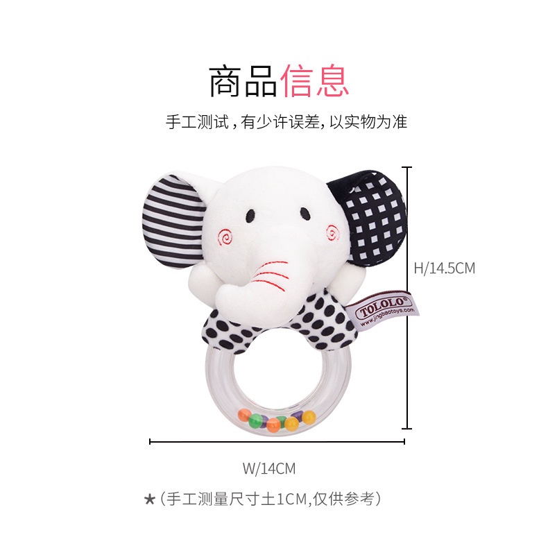 Rattle Donut Mainan Gigitan tangan bayi bentuk donat Mainan Rattle stick baby