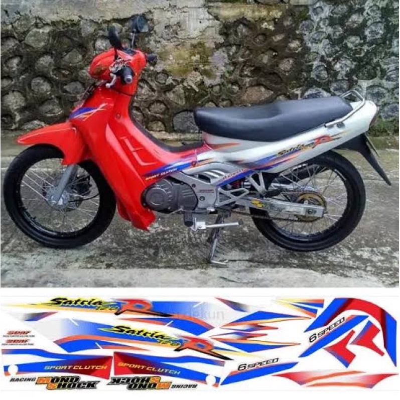 stiker striping suzuki satria lumba R striping Suzuki satria lumba R
