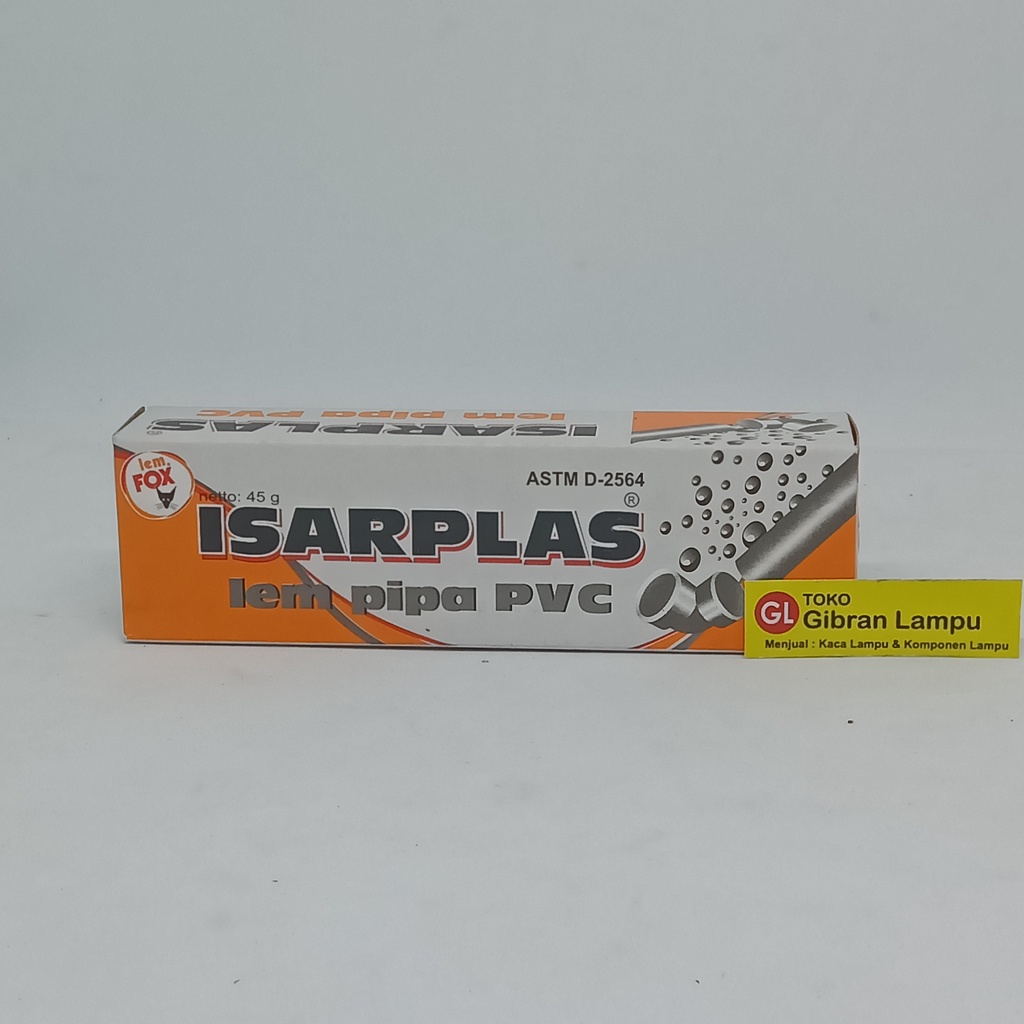 Lem Pipa Pralon Fox - Lem Fox Isarplas ASTM D-2564 - Lem Paralon PVC Tube