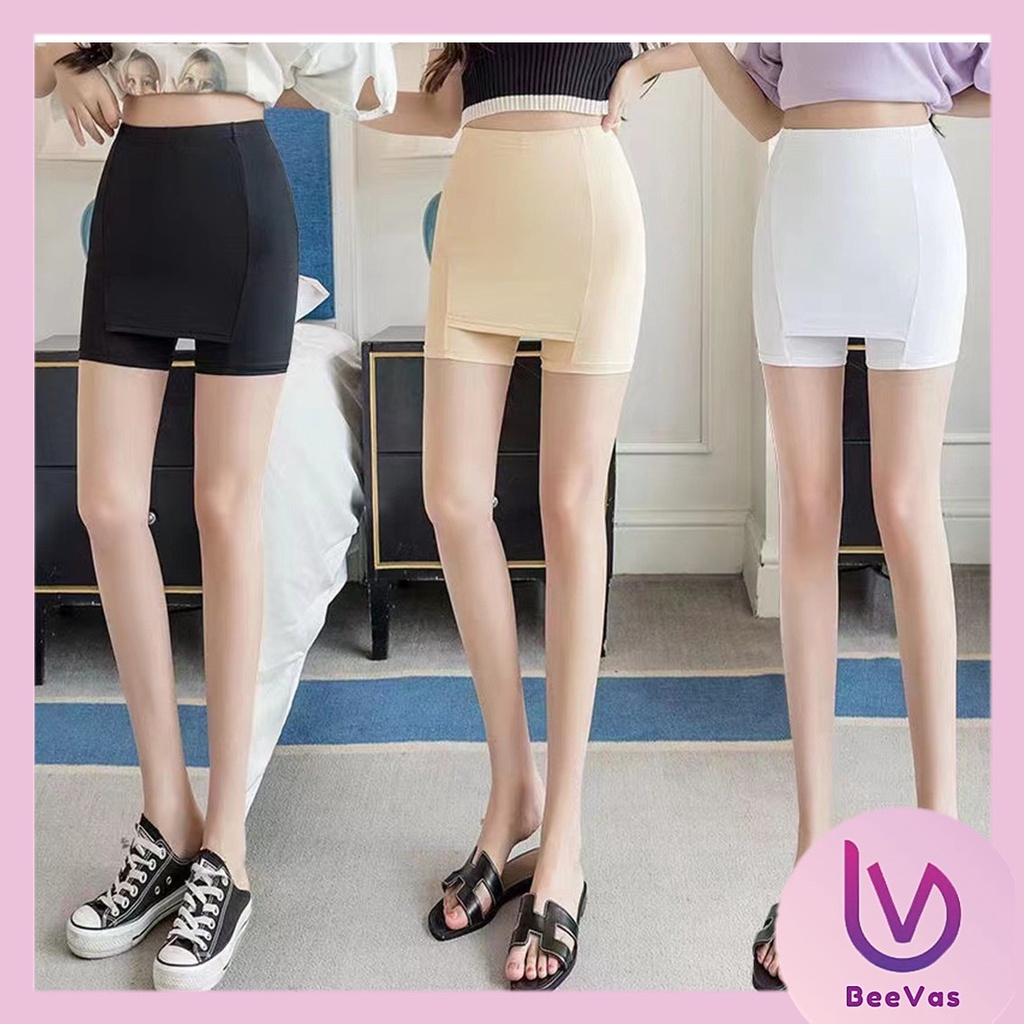 BV.ID CP876 Celana Pendek Wanita Elastis Pants Legging Seamless Cewek Polos Anti Nyeplak