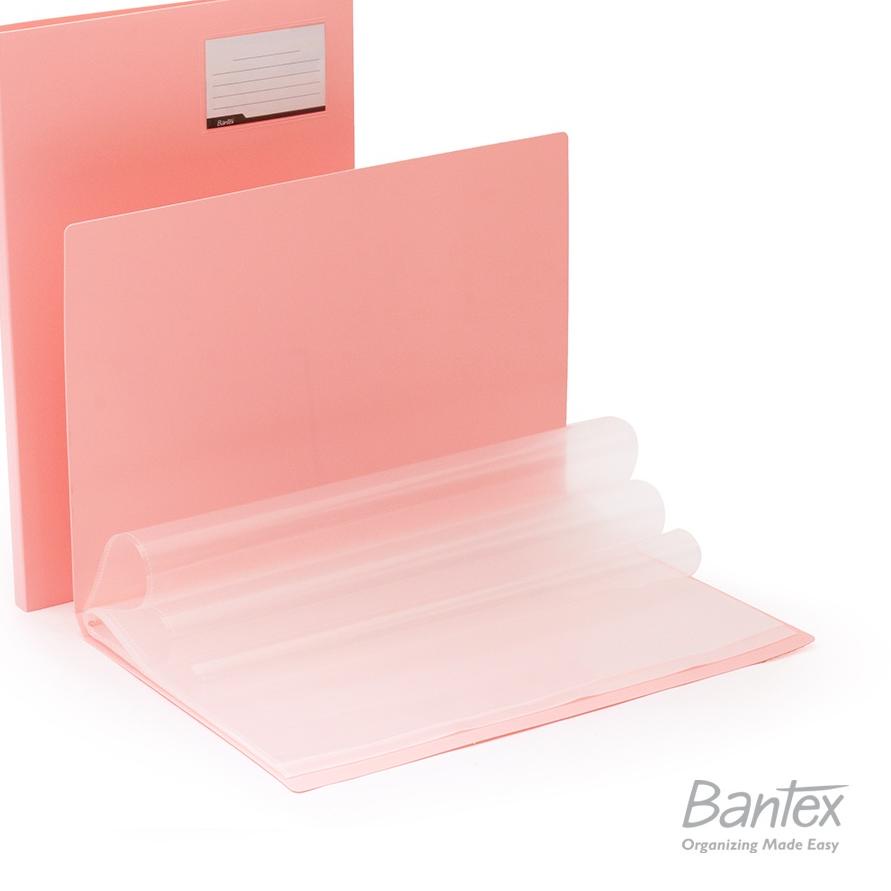 

Berkualitasパ Bantex Display Book Clear Holder Folio F4 Pastel Color Musky Pink ✔