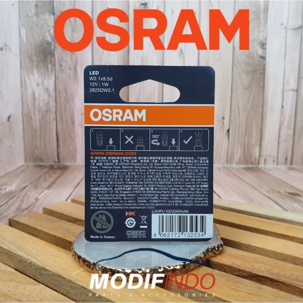 OSRAM LED T10 PUTIH - BOHLAM LAMPU SENJA - MOBIL &amp; MOTOR