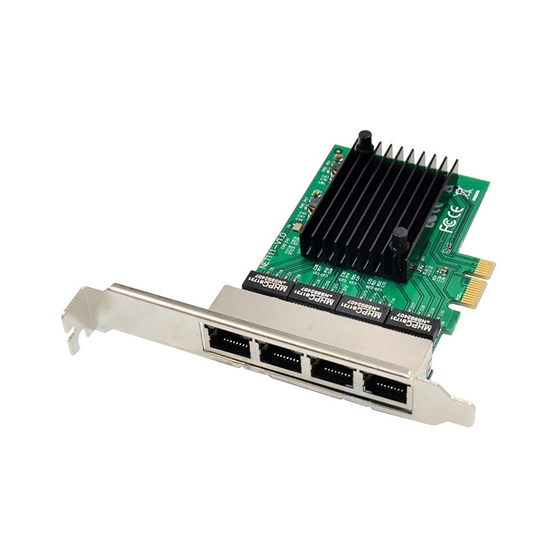 PCi Express Lan Card Quad 4 Port 1000 Gigabit Realtek RTL8111 pcie x1