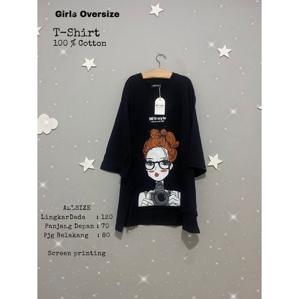 KAOS WANITA MFO STYLE LANICHA OUTFIT MIB OVERSIZE KAOS VIRAL ALLSIZE WANITA