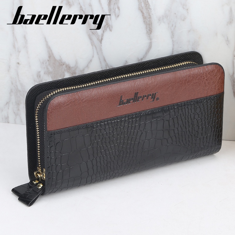 BAELLERRY S6332 Dompet Pria Panjang Bahan Kulit PU Leather Premium WATCHKITE WKOS