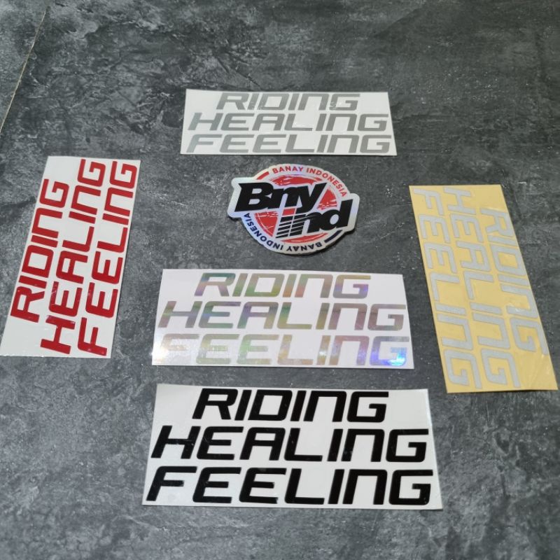 STICKER STIKER RIDING HEALING FEELING CUTTING