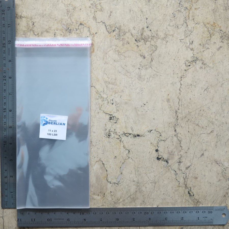 

Plastik Opp 11x23 cm Plastik Opp Seal Plastik Opp Lem Plastik Opp Bening Tebal 18 Micron
