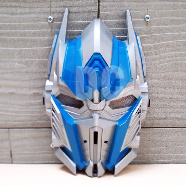 Mainan Anak Topeng Optimus Prime LED | Topeng Transformers Bisa Menyala | LED Cosplay Mask
