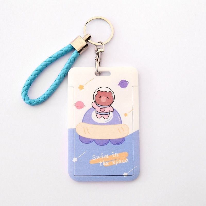 Nana Card Holder Pelindung Kartu Motif Kartun Gaya Korea Untuk Sekolah/ Kantor