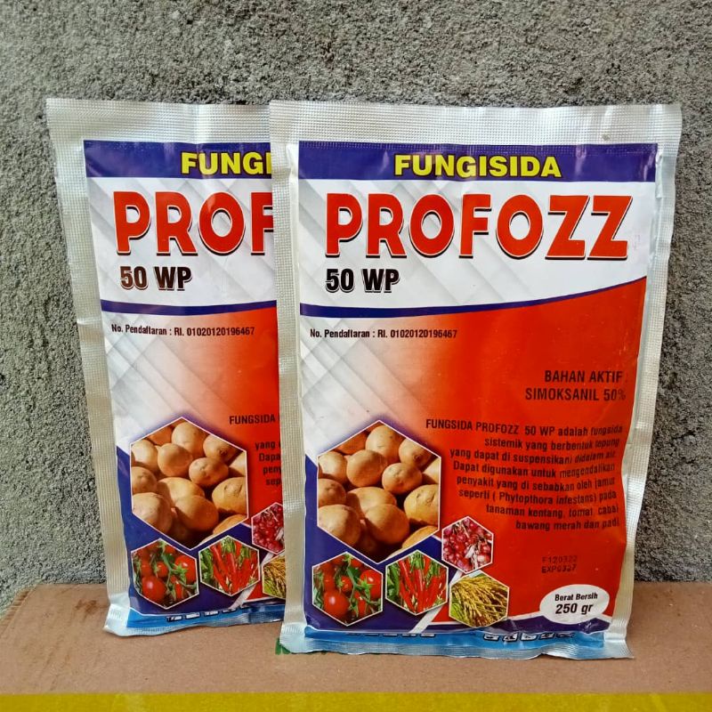 Fungisida Sistemik Dan Kontak PROFOZZ 50 WP 250gram Untuk Mengendalikan Busuk Akar Batang Dan Daun