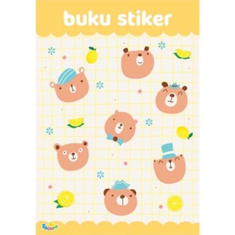 Buku Sticker Anak Buku Koleksi Stiker Polos Kosong