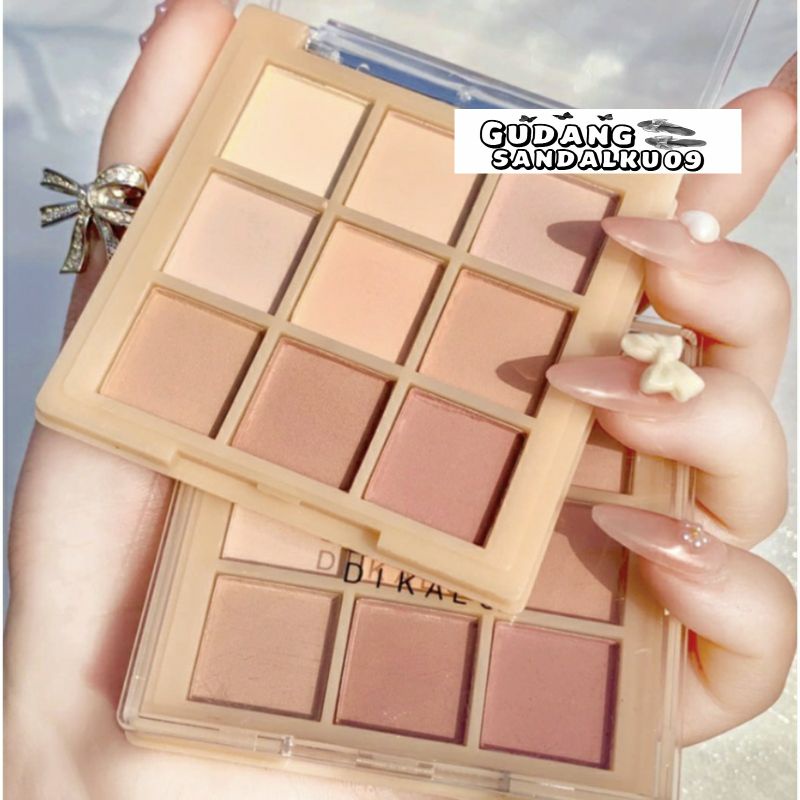 Nude Matte Korean Eyeshadow Palette 9 Warna Matte Eyeshadow Smokey Eyeshadow Pigmented Termurah