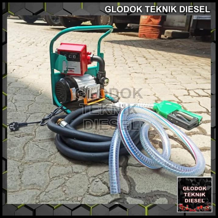 Pompa Minyak Oli Solar Elektrik With Flow Meter Wipro Pmef3 Original