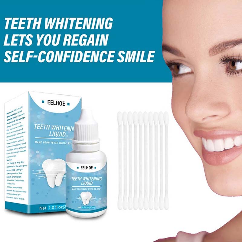 Pemutih Gigi Kuning Kerak Penghilang  Permanen Ampuh Teeth Whitening Pasta - Tooth Whitening Liquid 30ml