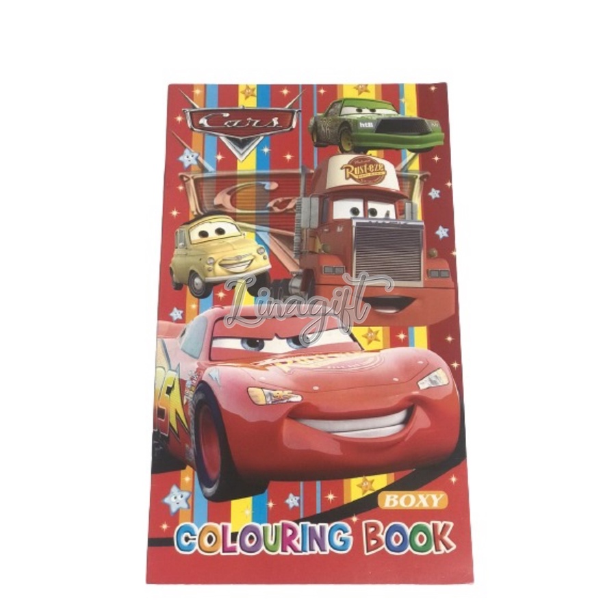 ( 1 Buku - 8 Lembar ) OBRAL TERMURAH BUKU MEWARNAI / COLORING BOOK A4 DORAEMON PRINCESS NARUTO WINNIE THE POOH / ALICE IN WONDERLAND / TRANSFORMER