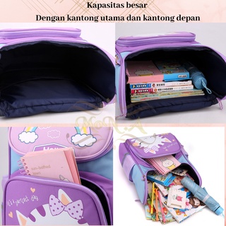 [MONA] Tas Ransel Anak Perempuan Motif Lucu Imut + FREE Tempat Pensil Waterproof - Kualitas Import Premium - M0185