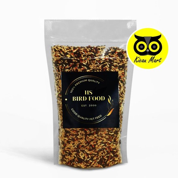 Pakan Kenari Hs Bird Food Pakan Makanan Burung Kenari Canary Seed Good Quality Pet Feed Pakan Lomba Harian Burung Kenari Gacor Panjang Durasi