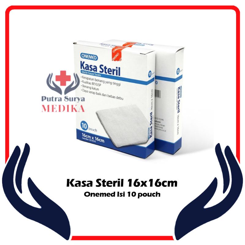 Kasa Steril 16cm x 16cm Onemed | Kasa Hidrofil Steril