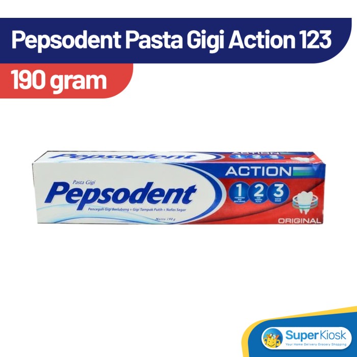 Mudah Pepsodent Pasta Gigi Action 123 190 Gram Promo