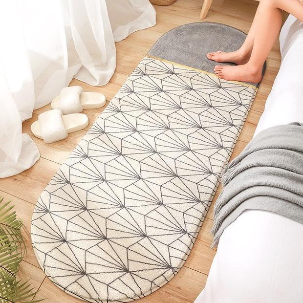 Oval Carpet / Karpet Keset Panjang Lembut Bulu Tebal Halus Anti Slip