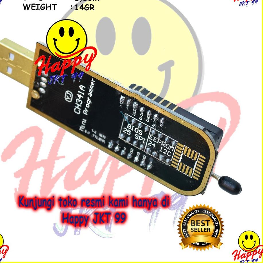 Terbaru [ HAPPY JKT 99 ] ORIGINAL CH341A CH341 CH 341 24 25 SERIES EEPROM FLASH BIOS USB PROGRAMER