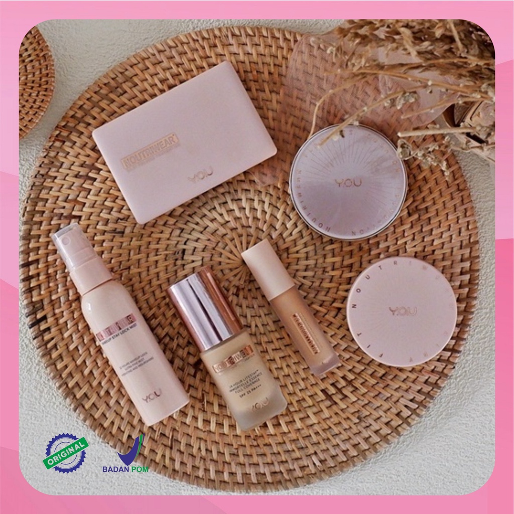 YOU  NOUTRIWEAR SERIES LENGKAP | FOUNDATION | CUSHION | CONSEALER | LOOSE POWDER | FACE MIST