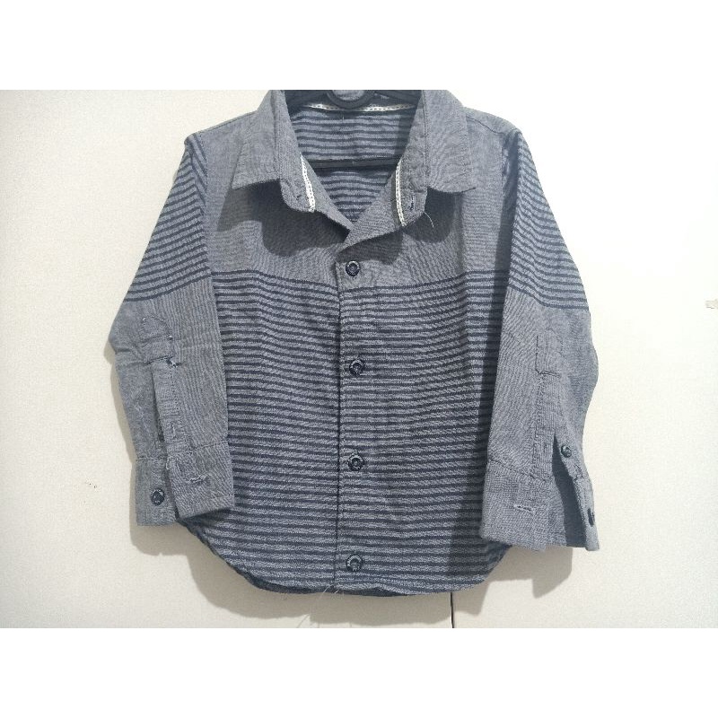 KEMEJA BOMBBOOGIE anak laki laki usia 1-2 tahun (preloved)