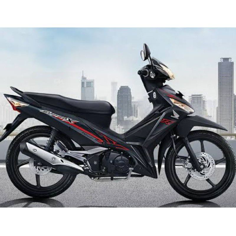 Striping Supra x 125 fi 2018 hitam | stiping supra 2018