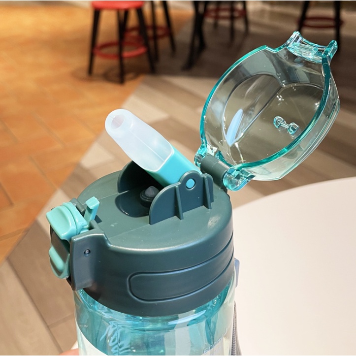 TOKO21GROSIR--BOTOL MINUM SUNSHINE WARM HEART KAPASITAS 600 ML KODE ZY 1803