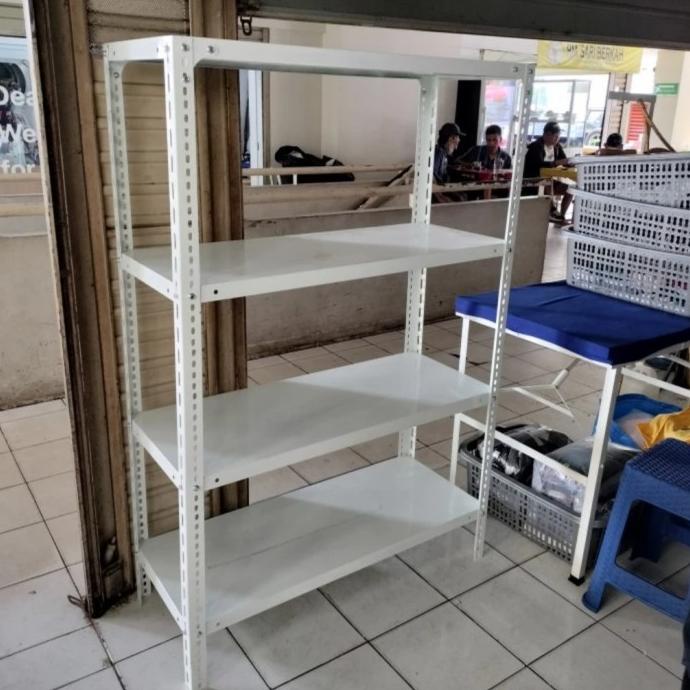 Rak Besi Siku Lubang Uk 40X100X150 4 Susun. Lalakumaladewi