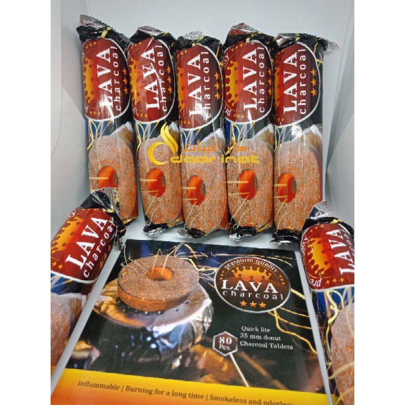 Arang Magic LAVA Charcoal / areng magic  KING STONE / Arang Langsung Nyala / Arang Shisa Arang BBQ Arang Dupa Arang Bukhur Buhur Gaharu Gahru Arang LAVA / Areng / Arang