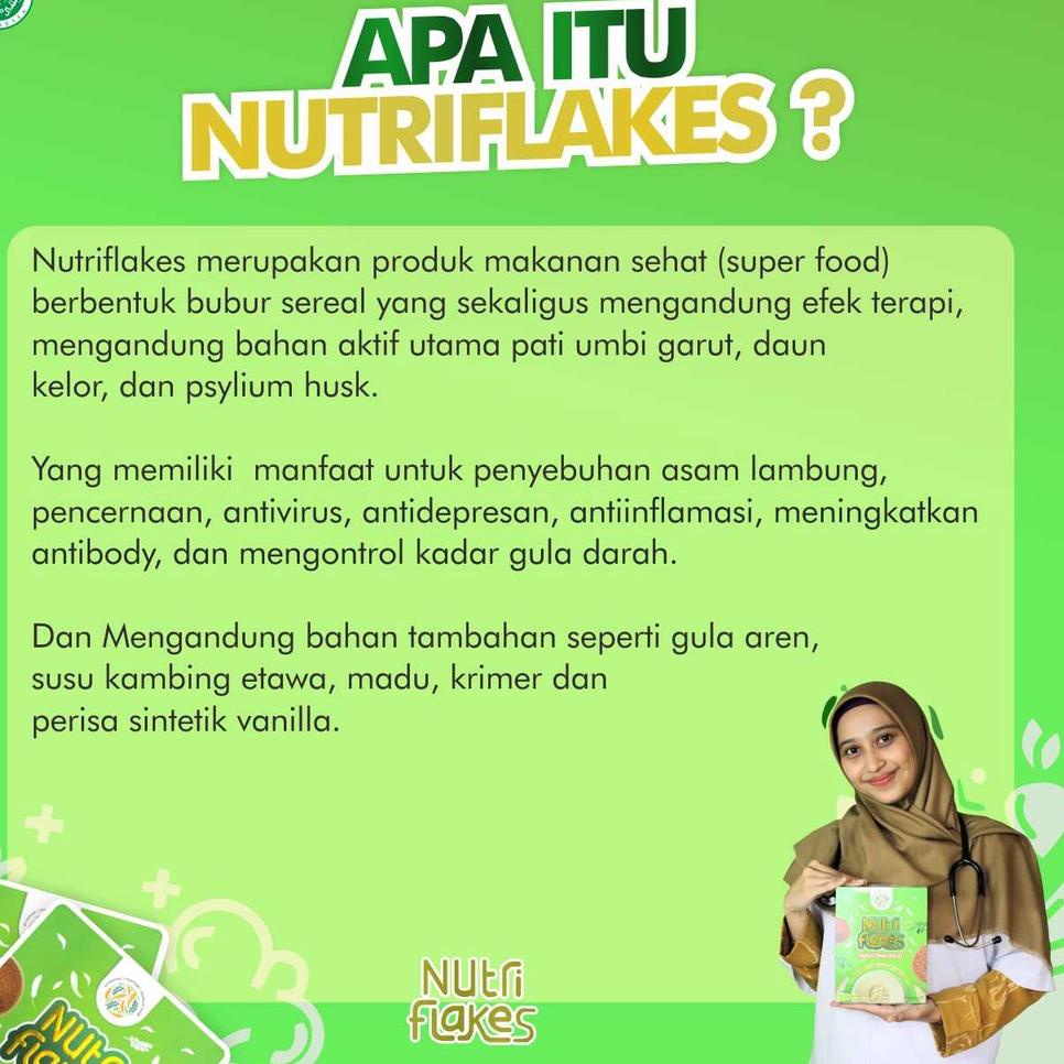 

HARGA MURAH NUTRIFLAKES SEREAL SEHAT TUNTASKAN ASAM LAMBUNG TANPA EFEK SAMPING 100% PRODUK ASLI SUDAH BPOM 2877 ョ