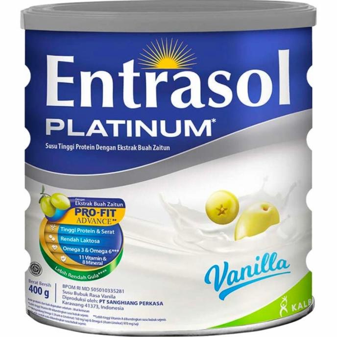 

[ COD ] ENTRASOL PLATINUM SUSU BUBUK VANILLA 400G