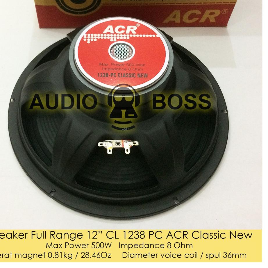 Stok Terbatas Speaker Full Range 12” 12in 12in 12 inch 1238 CL PC ACR 1238 Classic New