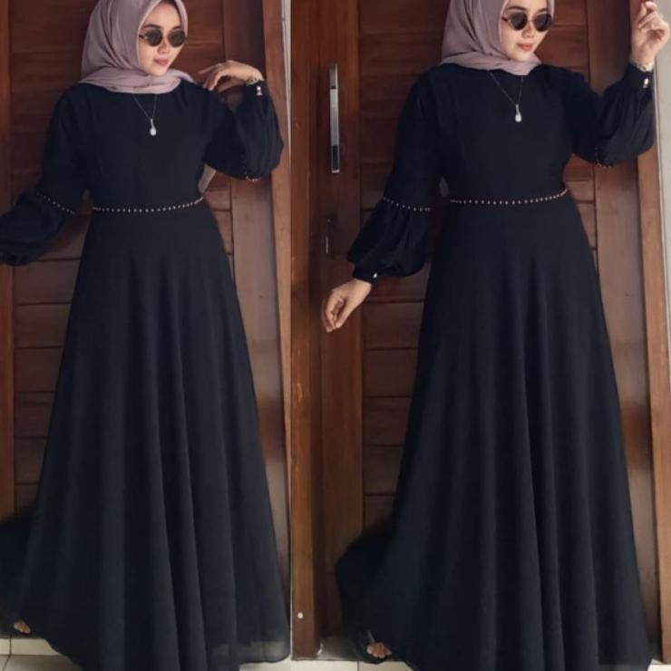Recomended Nabila dress/BAKARA dress/gamis pesta/gamis seruty/gamis mewah/gamis terbaru/Nabila dress