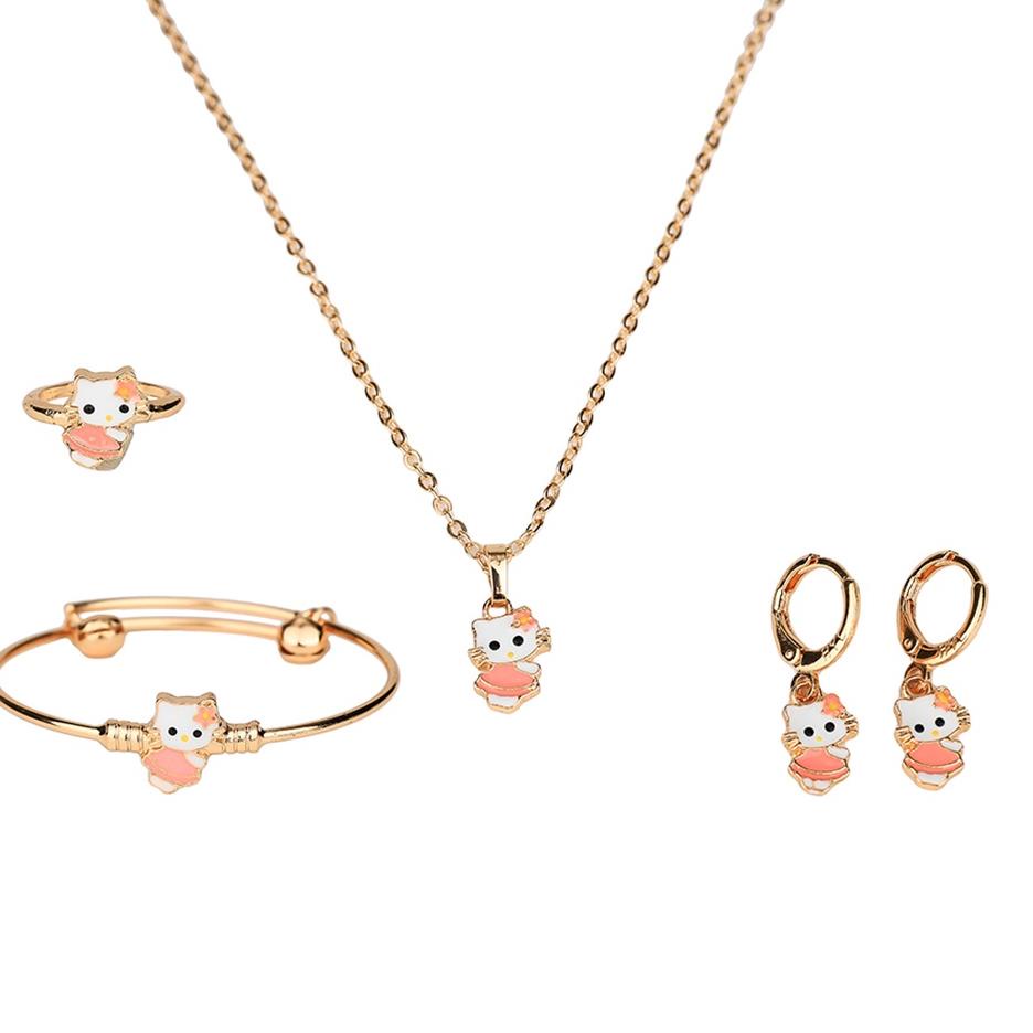 A95M ✨D.G.C✨ Set Perhiasan Anak gelang korea titanium kalung fashion wanita cincin anting perhiasan 