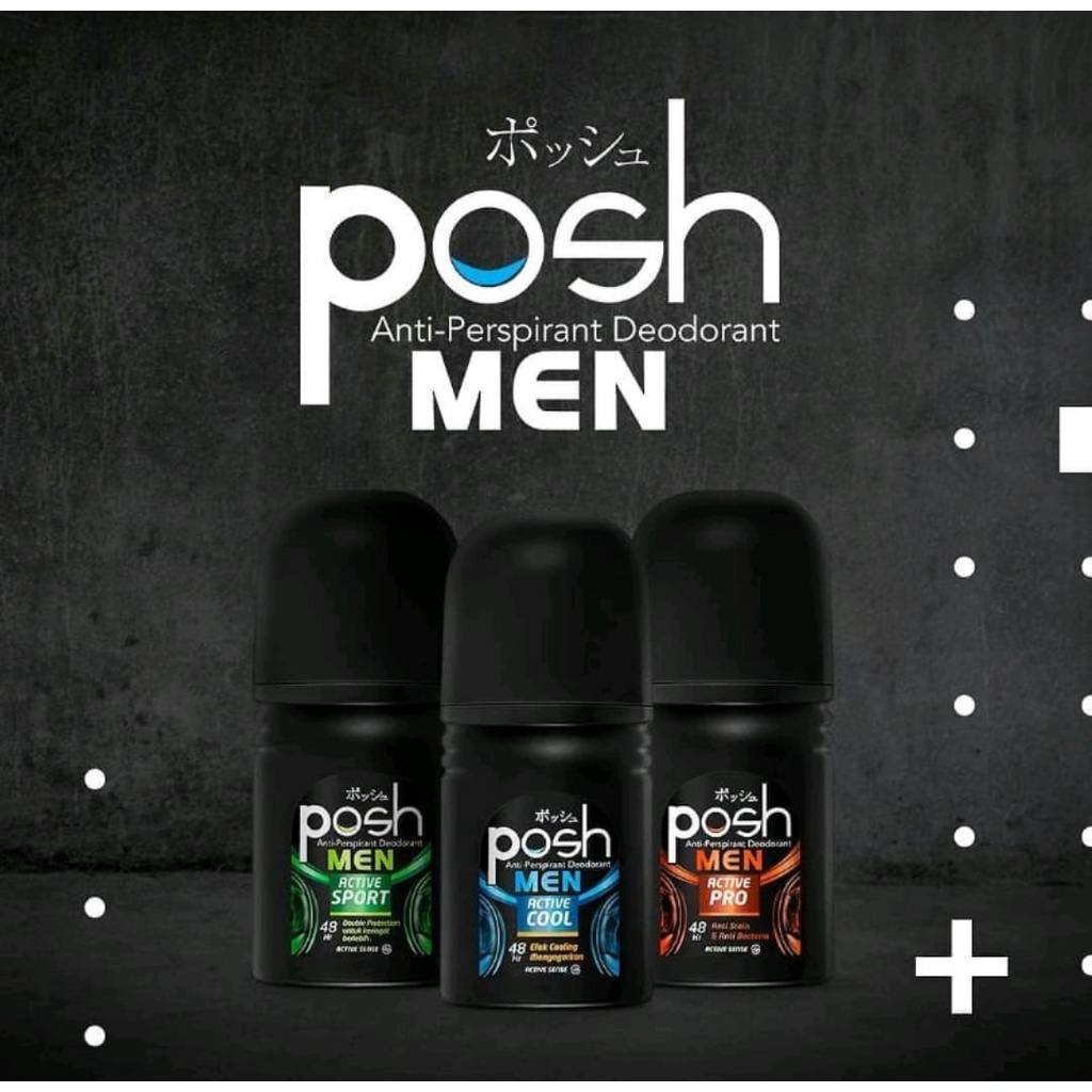 POSH ANTI-PERSPIRANT DEODORANT ROLL ON MEN 50ML