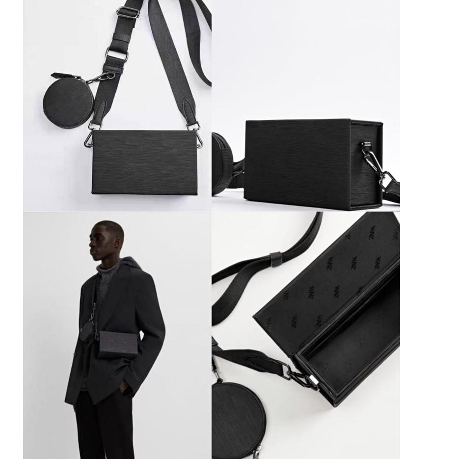 Harga Spesial [WBAG_IMPORT] NEW ARRIVAL TAS SLING BAG ZARA ZR/TAS SELEMPANG MAN RIGID MINI DUO CROSS