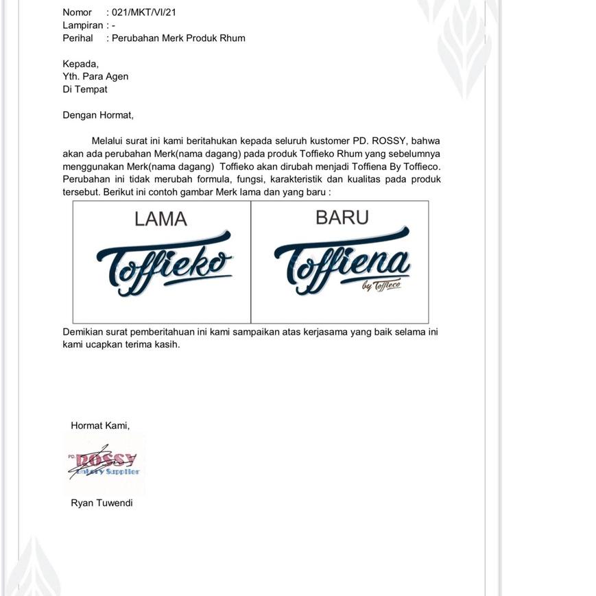 

Import Terlaris Toffieco Pasta Rhum Bakar / Zero Bakar / Black Forest / Semprot / dll 100gr 