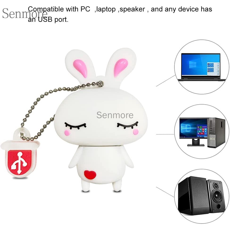 Flashdisk Usb 1TB 2TB 128GB 8GB 16GB 32GB 64GB Bentuk Kelinci Kartun